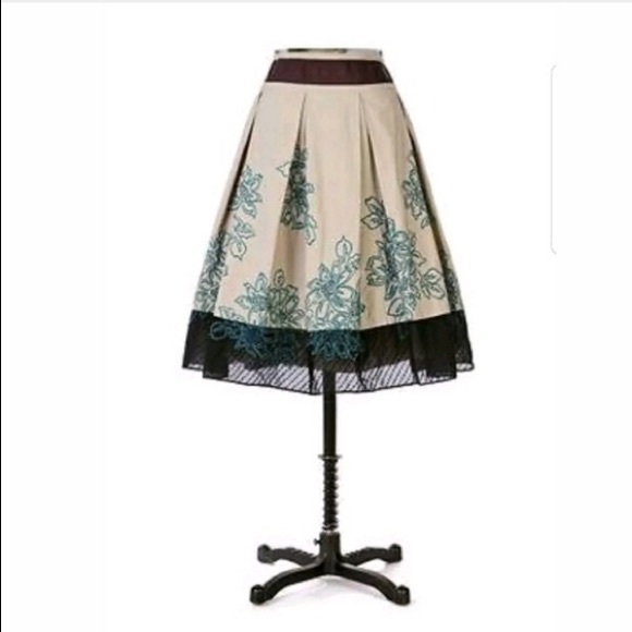 Anthropologie Floreat Wild Gardens Skirt Rare N41 - Picture 2 of 8